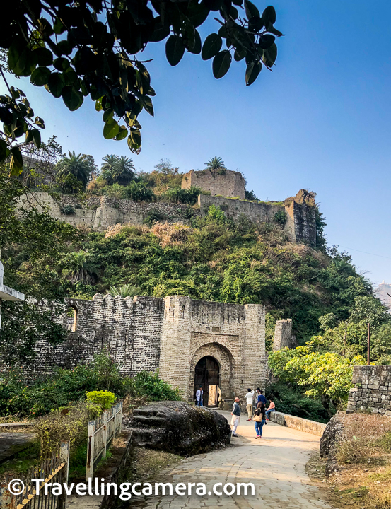 Even though the fort lies in ruins today, you can still find traces of the past splendor in the tall walls, the carvings and the various temples and courtyards. Even today, it is impossible to understand the Fort without understanding its history. And history's tangible footprints can actually be found here in form of the various gates that the conquerors built here, such as the Jahangiri Darwaza (attributed to Mughal Emperor Jahangir), the Ahani and Amiri Darwaza, (attributed to the first Mughal Governor of Kangra Nawab Saif Ali (Alif) Khan), and the Ranjit Singh Darwaza, (attributed to Maharaja Ranjit Singh).