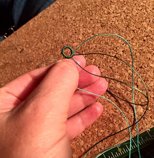 Micro macrame circle.