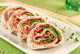 wraps de mortadela defumada