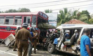 van collision in Jaffna