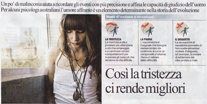 la tristezza rende migliore