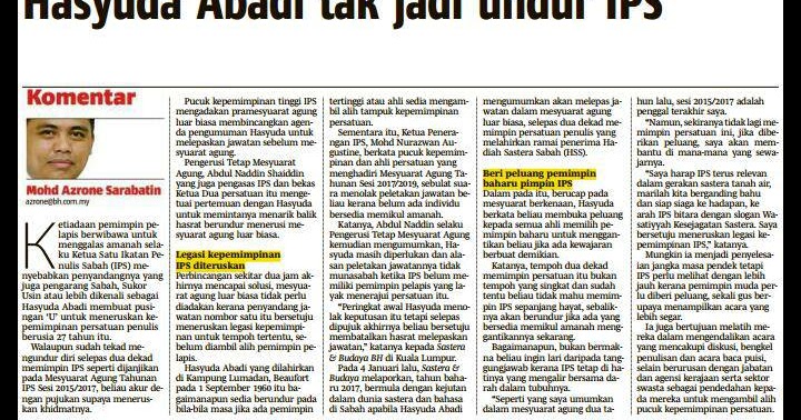 Keratan Surat Khabar Lama Kemerdekaan Sabah