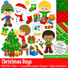 Coleccion de Christmas Boy editables