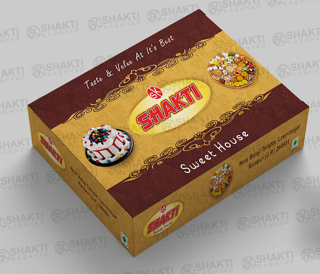 shakti sweet box Packaging design