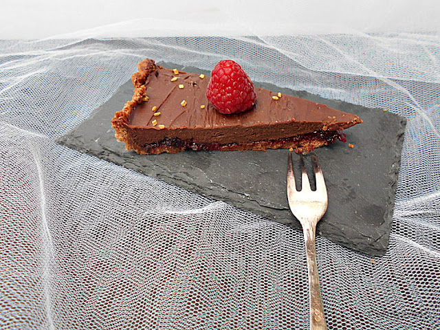 gamache chocolate e frutos vermelhos tarte