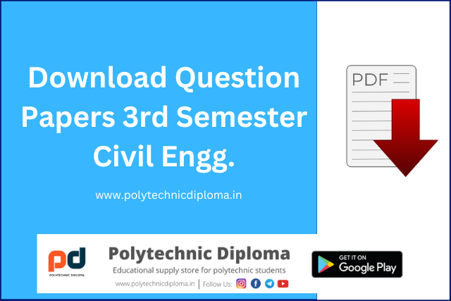 Polytechnic Diploma 3rd Semester Civil Question Papers Download