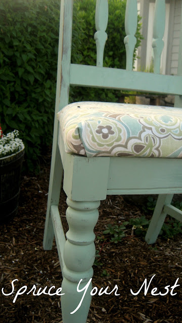 painting chair, reupholster, diy, fabric