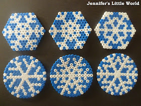 How to make Hama bead snowflake bunting for Christmas