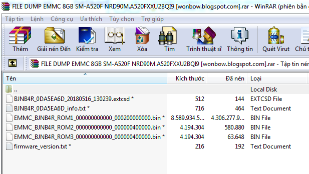 FILE DUMP EMMC 8GB SM-A520F NRD90M.A520FXXU2BQI9 [wonbow.blogspot.com]