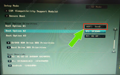 boot priority options bios