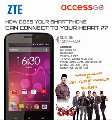 Harga HP ZTE Access GO 4E Tahun Ini Lengkap Dengan Spesifikasi Harga 1 Juta-an