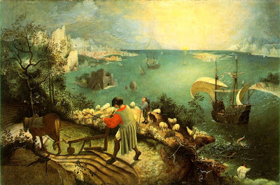 Bruegel's painting of Fall of Icarus