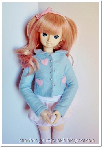 Cute little doll coats made of craft felt.