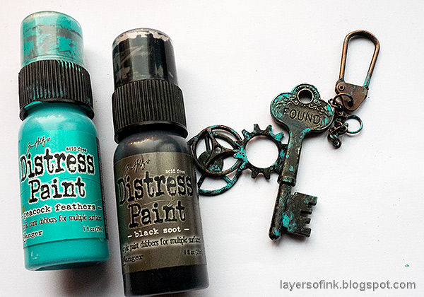 Layers of ink - Rust and Patina DIY Tutorial by Anna-Karin Evaldsson.