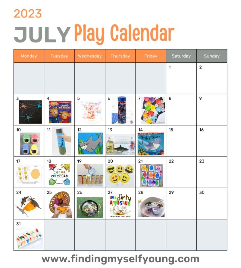 july play calendar
