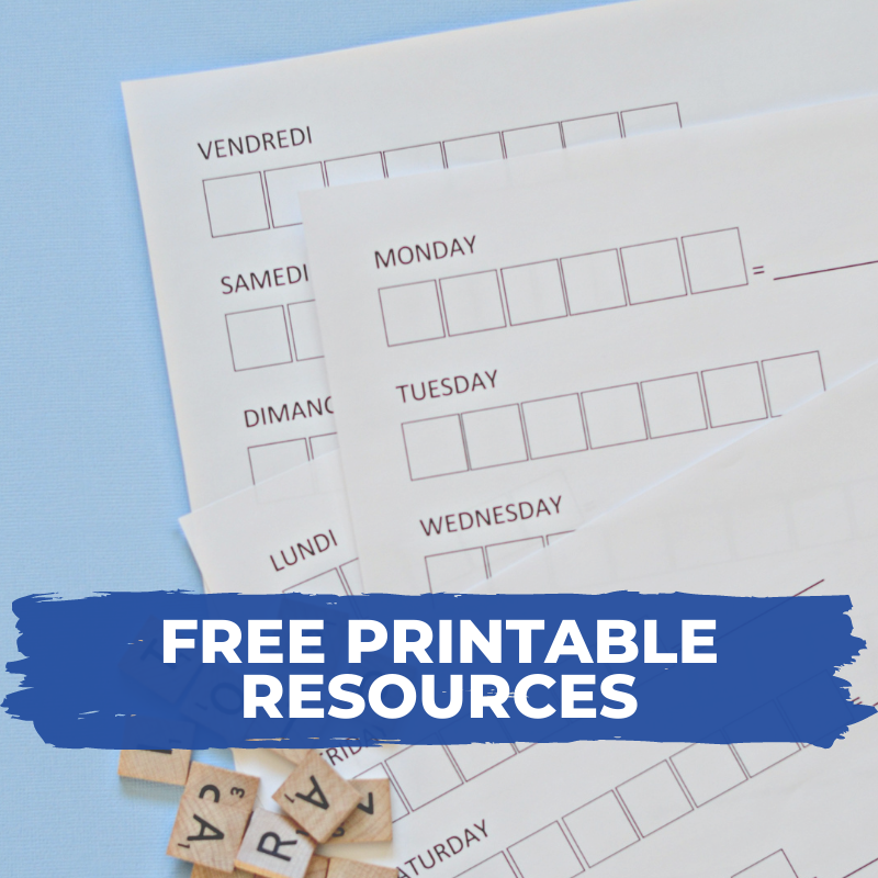 Free printables for kids