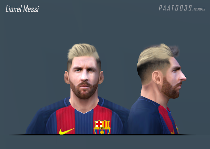 Face de L. Messi 16/17 Para Pes6 by Patoo99