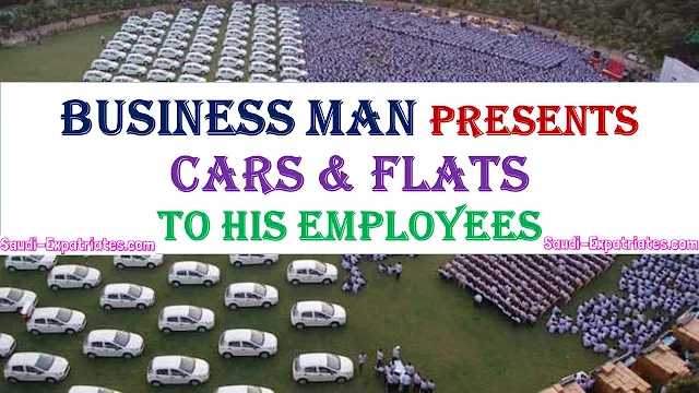 INDIAN BUSINESS MAN GIFTS CARS & FLATS TO EMPLOYEES ON DIWALI