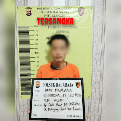 Tusuk Rekan Kerja dengan Gunting, Pria ini diamankan Polsek Balaraja