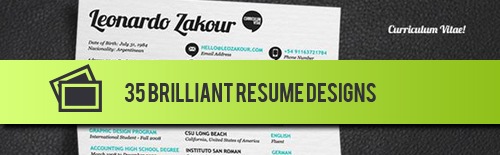 Creative CV Resumes Design to Power Up the Potential Contacted