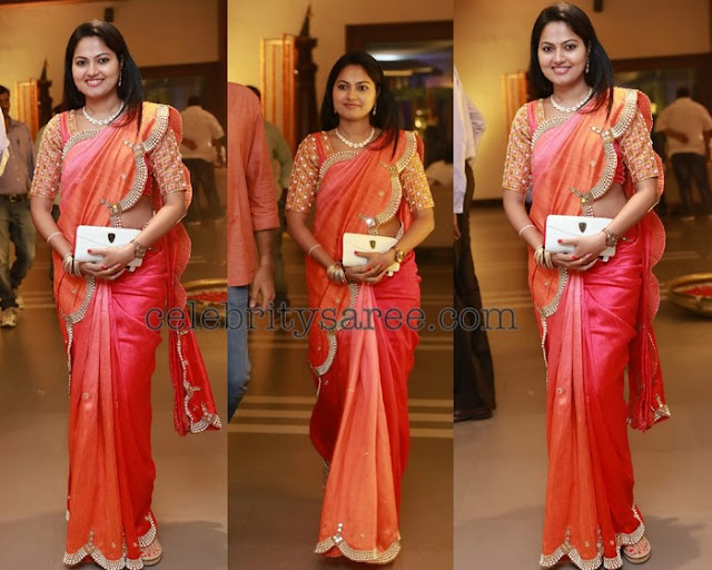 Suhasini Pearl Work Saree