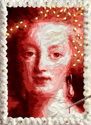 Marie Antoinette in Cake