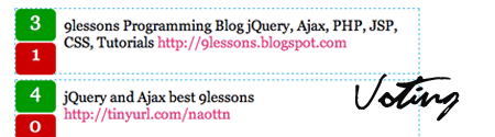 Voting system with jQuery, Ajax and PHP.