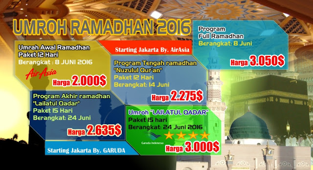 Paket Umroh Ramadhan 2016