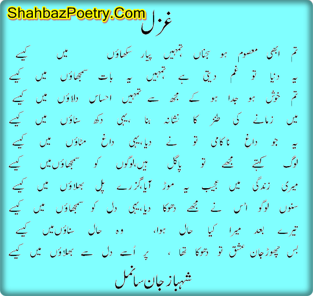 Tumhen Pyar Sikhaon Main Kaise Beautiful Urdu Gazal Latest