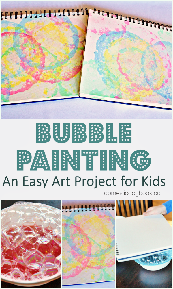 Bubble Art for Kids tutorial