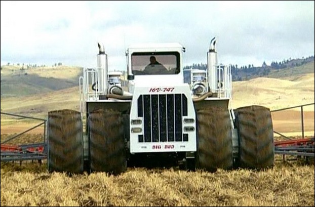 When the 1000 gallon fuel tank is full the tractor tips the scales at over 