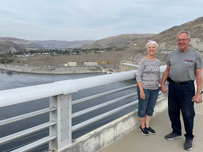 Martha and Byron at Grand Coulee Dam