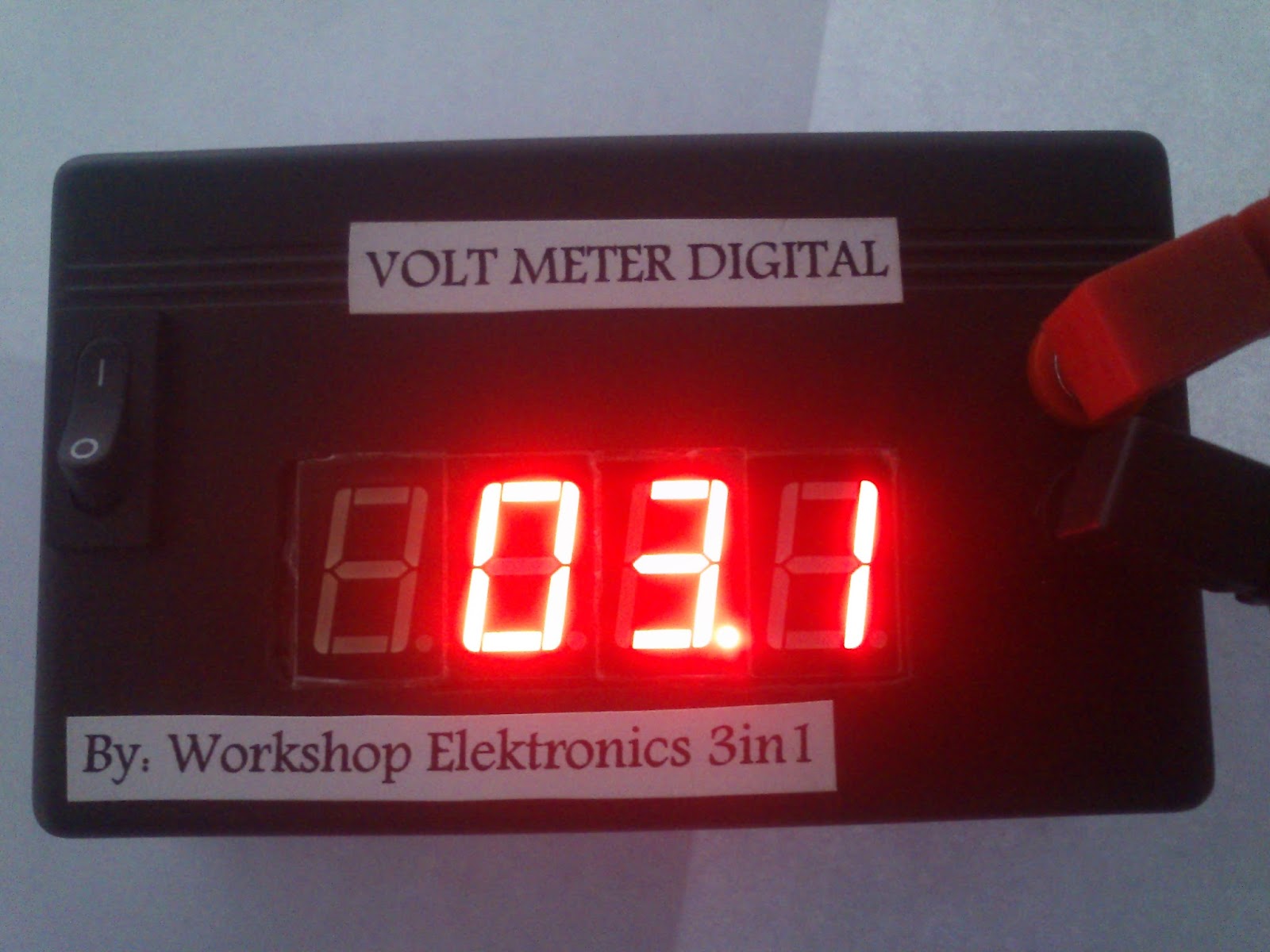 Volt Meter Digital 4 Seven Segment Edukasi Elektronika 