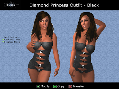 BSN Diamond Princess Outfit - Black