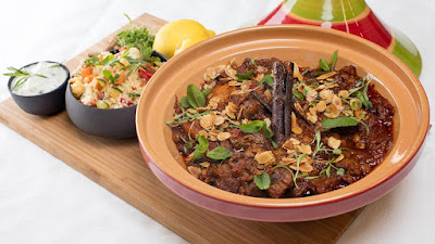  Moroccan Lamb Tagine, Vegetable Couscous and Preserved Lemon Yoghurt Dip