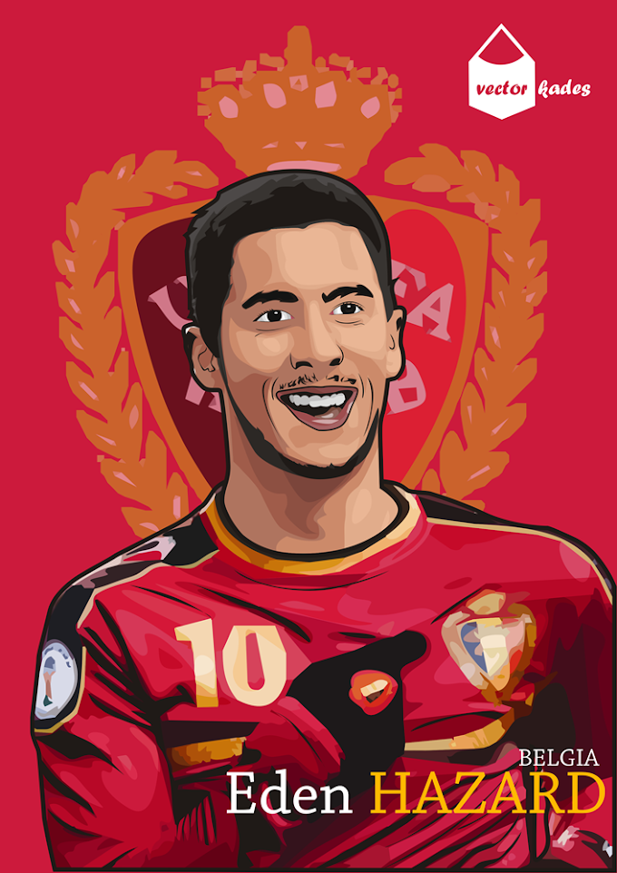 Eden Hazard Vector Kartun