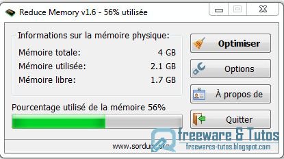 Reduce Memory : un logiciel portable pour libérer la mémoire vive de votre ordinateur