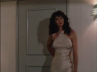 Joan Severance, who has nothing to do with the movie Severance, steams up the Profitt arc of Wiseguy.
