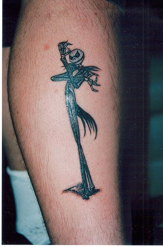 Funny and Gothic Tattoo Jack Skellington Tattoo Designs