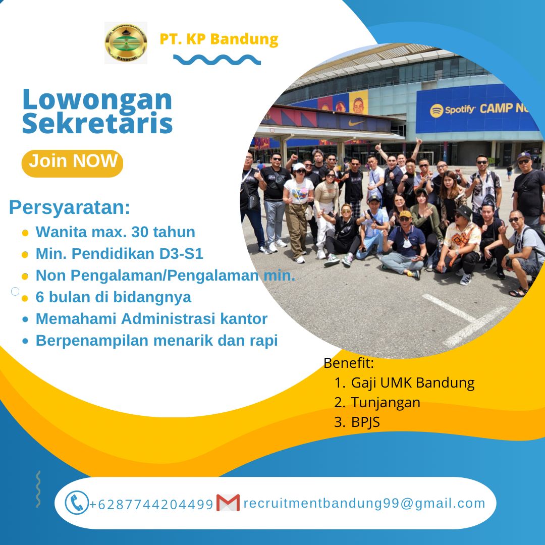 Lowongan Kerja PT. KP Bandung September 2022 I @infolokerbandung