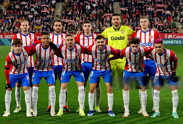 📸GIRONA F. C. 📆3 enero 2024 ⬆️Daley Blind, Eric García, Valery, Paulo Gazzaniga, Artem Dovbyk. ⬇️Pablo Torre, Sávio, Aleix García, Iván Martín, Miguel Gutiérrez y Yan Couto. GIRONA F. C. 4 🆚 CLUB ATLÉTICO DE MADRID 3 Miércoles 03/01/2024, 21:30 horas. Campeonato de Liga de 1ª División, jornada 19. Girona, estadio Municipal de Montilivi: 13.804 espectadores. GOLES: ⚽1-0: 2’, Valery. ⚽1-1: 14’, Álvaro Morata. ⚽2-1: 26’, Sávio. ⚽3-1: 39’, Daley Blind. ⚽3-2: 44’, Álvaro Morata. ⚽3-3: 54’, Álvaro Morata. ⚽4-3: 90+1’, Iván Martín.