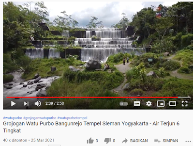 Grojogan Watu Purbo Bangunrejo Tempel Sleman Yogyakarta - Air Terjun 6 Tingkat - Youtube anywe_id