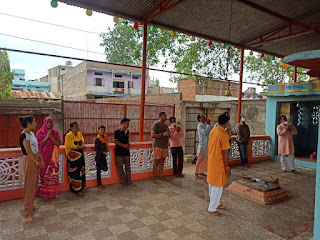 खेड़ापति हनुमान मंदिर में श्री राम आरती की गई