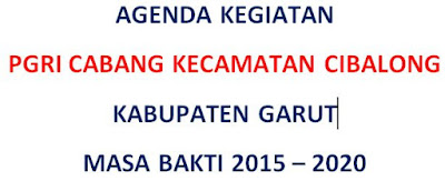 Download Contoh Format Agenda Kegiatan PGRI