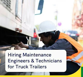 ITI, Diploma or BE/ B.Tech Jobs Vacancy For Maintenance Engineers & Technicians for Truck Trailers, Salary Rs 30000 to Rs 50000 Per Month, Job Location Barbil, Odisha