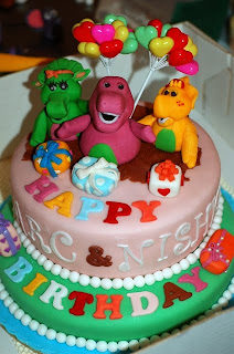 Barney Birthday Cake on Barney   Friends Birthday Cake