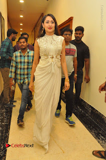 Actress Pragya Jaiswal Stills in Beautiful White Dress at turodu Audio Launch  0076.JPG