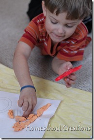 alphabet playdough mat