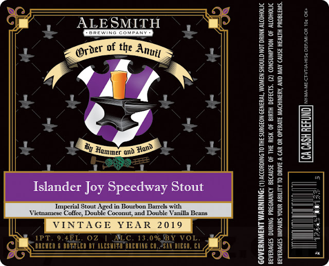 AleSmith Islander Joy Speedway Stout Coming As Order Of Anvil 2019 Exclusive