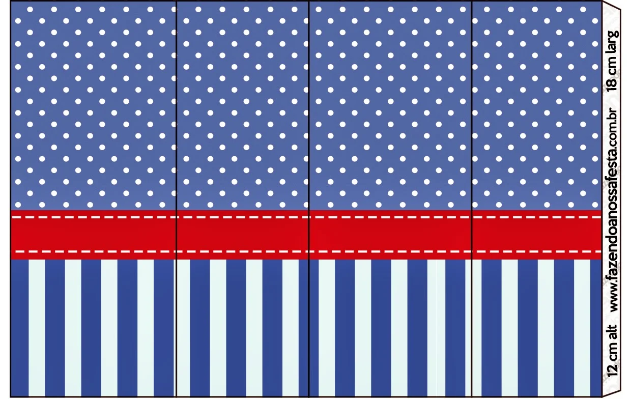 Free Printable Candy Bar Labels for a blue stripes and white polka dots.